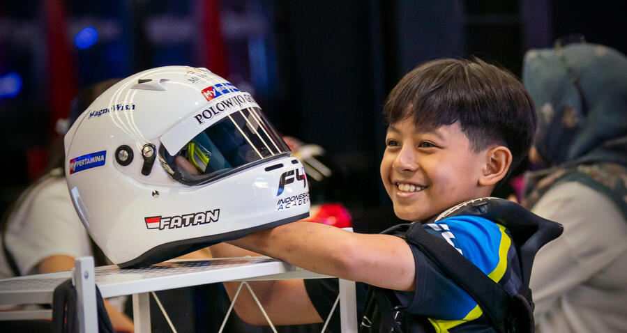 I am more than happy to race Fatan is preparing for a race in Kart.inc Pro League with team Formula 4 Indonesia Academy
